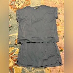She + Sky Blue skort set